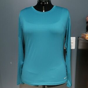 Baleaf UV Protection Women's Teal Long Sleeve Top REFLECTIVE SZ XL